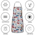thumbnail image 6 of Pofeuu London Symbols1 Print Aprons with Pockets, Cute Aprons for Kitchen, Cooking, Server, Barber, Chef Apron, 6 of 7