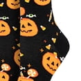 thumbnail image 3 of Halloween Novelty Crew Socks Pumpkins Ghost Witch Funny Colorful Socks for Women Men, 3 of 3