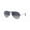 Polished Gunmetal Frame | Polarized Blue/Grey Lens, variant on RB3025 AVIATOR GRADIENT POLARIZED Pilot Shape Sunglasses Polished Arista Gold Frame | Polarized Light Brown Lens 58mm