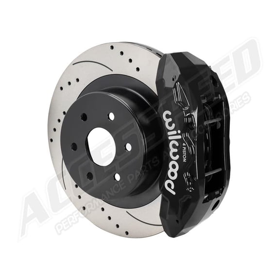 Wilwood 140-16861-D Rear TX4R 16" Big Brake Kit with Black Calipers & Drilled Rotors, Compatible with 1999-2018 Sierra 1500 Silverado 1500 Tahoe Yukon Suburban Yukon XL Avalanche & 2002-2020 Escalade