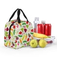 thumbnail image 4 of Pofeuu Cartoon Vegetables Print Lunch Bag Lunch Box Large Capacity Insulated Lunch Bag for Adult, Leakproof Reusable Lunch Tote Bags for Work, 4 of 5