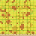 thumbnail image 2 of Geometric Fabric by the Yard, Abstract Modern Circles Design Pattern in Tangerine Tones, Decorative Upholstery Fabric for Chairs & Home Accents, Orange Yellow and Apple Green by Ambesonne, 2 of 5