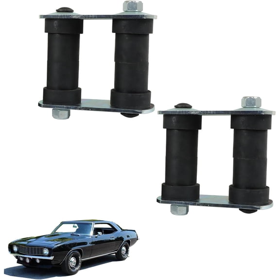 LABLT 2PCS Leaf Spring Rear Shackle Bushings Kits Replacement for 1967-1979 Camaro/Firebird/Nova K10045-EB