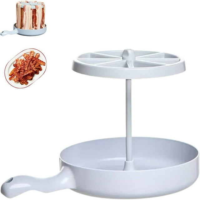 Microwave and Oven Cooking Grill Rack with Grease Strainer Dish for Effortless Barbecue and Meal Prep