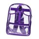thumbnail image 5 of Mochila de tenis de estadio, unisex, ligera, de PVC, transparente Púrpura, 5 of 9