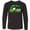 AB-Black, variant on Inktastic St Patricks Irish Shamrock Train Long Sleeve Youth T-Shirt