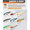 thumbnail image 3 of Bomber Badonk A Donk High Pitch Fishing Lure Saltwater Topwater Silver Flash Blue Back 4 in 3/4 oz, 3 of 3