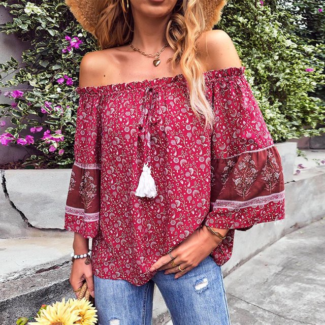 Blusa de mujer, blusa con hombros descubiertos para mujer, blusa con hombros descubiertos, blusa con hombros descubiertos, construcción resistente