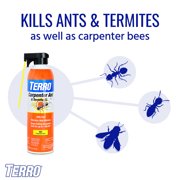 TERRO Carpenter Ant and Termite Killer, 16 oz Spray Can, Use Indoors and Outdoors