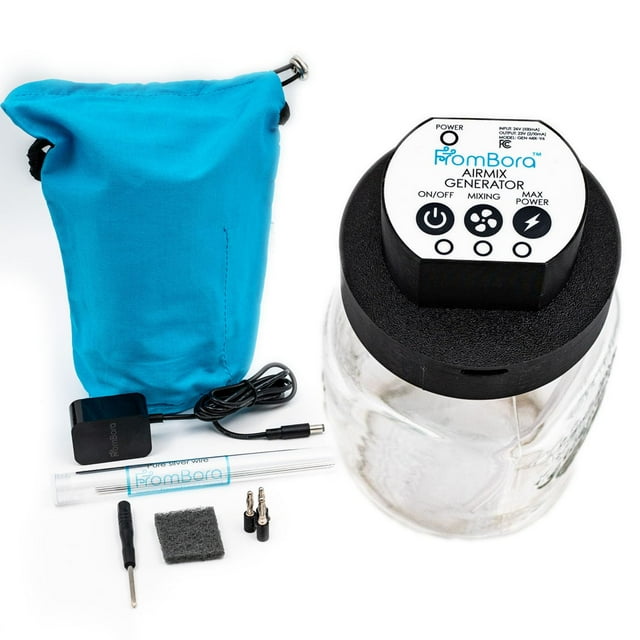 FromBora Colloidal Silver Generator | Pure Silver Wire 99.99% | 9999 | Pure Colloidal Silver Colloidal Silver Generator AirMix | Compatible with US, UK, EU, AU Power Plug