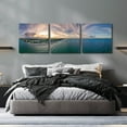 thumbnail image 6 of Epic Art 'Deerfield Beach, Florida' by Epic Portfolio, Acrylic Glass Wall Art, 3 Piece Set, 72" x 24", 6 of 8