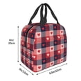 thumbnail image 3 of Vsdgher Heart Plaid Lunch Bag, Lunch Box for Women Adult Men, Lunch Tote Insulated Cooler Lunch Container for Work/Office/Picnic/Travel, 3 of 8