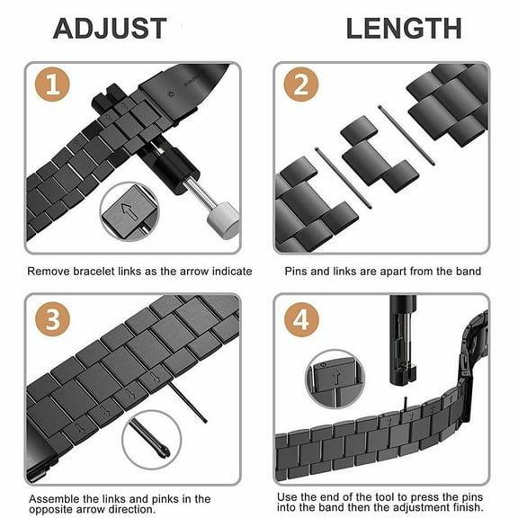 FurNest Link Remover Tool Metal Adjuster Watch Strap Bracelet Kit Pin Link Split V