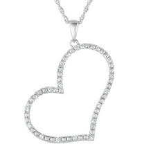 Vir Jewels 1/4 CTTW Diamond Heart Pendant Necklace for Women in18K White Gold Fashion 1 Inch