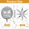 thumbnail image 2 of Celestial Party Decorations, Disco Ball Balloons With 4D Mirror Design, Create A Mesmerizing Atmosphere For Your Birthday Party, Graduation New Year, Best Inflated To 80%, Sturdy, 2 of 8