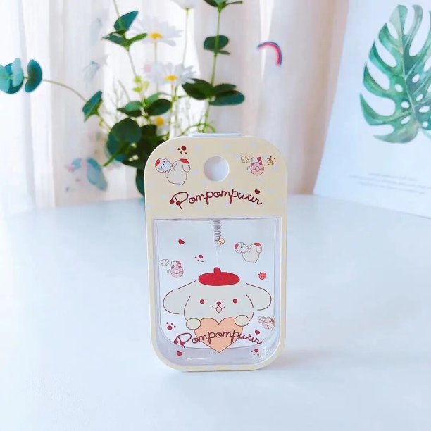 HelloKitty Sanrio botella pulverizadora de plástico, botella pulverizadora portátil Kawaii Cinnamoroll My Melody Comic, regalo para niña, venta al por mayor, 45ML