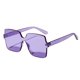thumbnail image 3 of Gafas de sol clásicas de una pieza sin montura, cuadradas, lentes completas coloridas para la playa de verano Púrpura Soledad Gafas de sol clásicas sin montura, 3 of 10