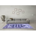 thumbnail image 3 of Ahgly Company Indoor Round Persian Blue Traditional Area Rugs, 6' Round, 3 of 4