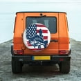 thumbnail image 6 of Naloa fisherman fishing with USA flag Tire Cover Wheel Protectors Tyre Covers Weatherproof Wheel Covers Universal Fit for Trailer Rv SUV Truck Camper Travel Trailers-14 inch, 6 of 6