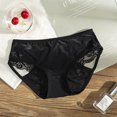 thumbnail image 2 of iOPQO panties for women Womens Sexy Casual Comfort Black Lace Boyshort Women's Panties K M, 2 of 3