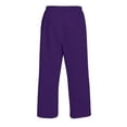 thumbnail image 7 of HKYNLAG Men's Baggy Sweatpants Loose Fit Elastic Waist Drawstring Wide Leg Lounge Sweat Pants with Pockets Streetwear Track Pants Purple 3XL, 7 of 7