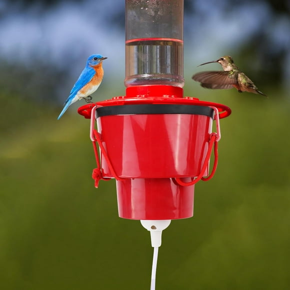 XINQIHANG Hummingbird Feeder Heater for Outdoors, Heated Hummingbird Feeders, Bird Feeder Heater Attaches to Feeder Bottom for Feed Hummingbirds in Winter Freezing Weather (Feeder Not Included)