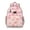 Pink-62, variant on Boho Cat Aesthetic Students Backpack with Vintage Cat Illustration, Abstract Cat Art, and Cats & Hearts Pattern