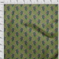 thumbnail image 3 of oneOone Organic Cotton Poplin Twill Fabric Leaves & Floral Block Print Fabric By Yard 42 Inch Wide, 3 of 4