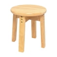 thumbnail image 4 of Taburete de Madera Redondo, Taburete de Tocador para Niños Y Niñas, Taburete Pequeño de Madera para Dormitorio, Puerta, Sala de Juegos, Mesita de Noch altura 30cm, 4 of 8