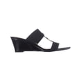 thumbnail image 4 of Womens naturalizer Hayden T-Strap Wedge Sandals, Black, 4 of 5