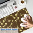thumbnail image 4 of Long Mouse Pads for Desk,Brown Yellow Dinosaurs Fossils Pattern Desk Mats on Top Of Desks, Desk Mouse Pad Extra Large with 3mm Non-Slip Base and Stitched Edge for Gaming,Office,Work,Home 31.5"x11.8", 4 of 6