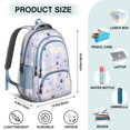thumbnail image 5 of Golden Retriever Dog with Cherry and Rainbow Backpack for School,Cute School Bag,Schoolbag with Adjustable Shoulder Straps & Padded Back,16.9 Inch, 5 of 5