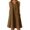 Z-Khaki41, variant on JIAYUE Summer Dresses For Women Sleeveless Classic V Neck Stylish A-Line Versatile Knee Length Casual Female Button Down Flowy Beach Dress