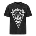 thumbnail image 4 of Hatebreed Triangle Graphic T-Shirt Featuring A Skull - Comfortable Regular Fit Short Sleeve TeeWashed Tee, 4 of 9