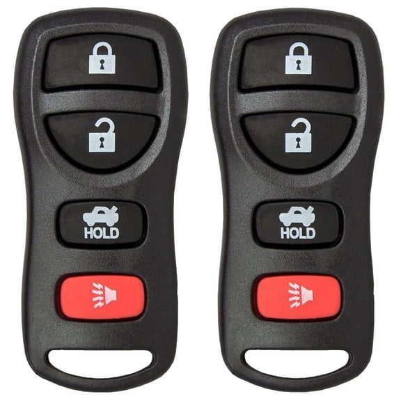 AKS KEYS New Replacement for Nissan 2002-2012 Keyless Entry Remote 4B KBRASTU15 (2 Pack)