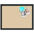 thumbnail image 2 of PinPix 20x15 Custom Cork Bulletin Board Lattice Beige Poster Board Has a Fabric Style Canvas Finish, Framed in Lattice Beige, by ArtToFrames (PinPix-1820), 2 of 5