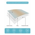 thumbnail image 5 of Quilts Full Size, Khaki Turquoise Ombre Soft Comforter Bedding Set for Bed, Modern Abstract Art Gradient Lightweight Quilted Bedspread with Pillow Cover(2 Pieces) for All Season, 78x90 Inch, 5 of 6