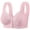 Pink, variant on 2026 Bras for Women Front Closure Bra Full Coverage Comfortable Bras No Underwire Plus Size Bra Black 46