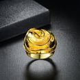 thumbnail image 3 of Mytys Statement Rings for Women 18k Gold Plated Flower Cocktail Ring Wedding Engagement Gift, 3 of 5