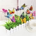 thumbnail image 4 of Koszal 50Pcs PVC Simulation Single Layer Butterfly Rods Garden Lawn Home Decoration, 4 of 7