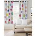thumbnail image 2 of Colorful Dots Blackout Curtains for Bedroom Living Room Darkening Curtains 96 Inches Long Boho Abstract Rainbow Geometric Modern Window Curtain 2 Panels Set Window Treatment Grommet Drapes 52"x96", 2 of 9