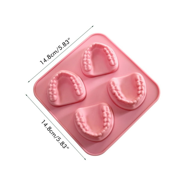 Ice Cube Trays Flexible Sphere Easy-release Tooth Silicone Mold Dishwasher  Safe Funny Teeth Shape Novelty - AliExpress