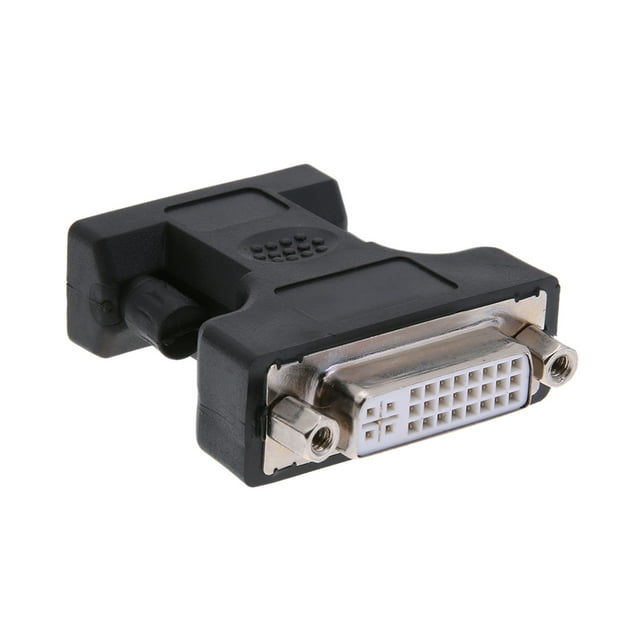 Adaptador DVI a VGA 24 Plus 5 pines DVI hembra a VGA macho de 15 pines Cable adaptador DVI hembra a VGA macho DVI-I 24 Plus 5 puertos Convertidor para monitor de computadora
