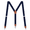 Navy, variant on Buyless Fashion Leather End Suspenders for Men - 48" Elastic Adjustable Straps 1" - Y Shape - 5138-Ivory