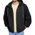 thumbnail image 2 of Rexolia Men’s UPF 50 Full Zip Hoodie Jacket Lightweight Sun Protection Fishing Hiking Performance Black 2XL, 2 of 4