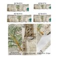 thumbnail image 3 of Kitchen Cafe Valance Curtain for Small Windows,Palm Tree Tropical Plant Stone Flower Rod Pocket Short Valances Vintage Burlap Cotton Window Treatment Panel for Living Room/Bedroom/Bathroom,42x18in, 3 of 9