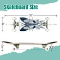 thumbnail image 2 of 31'' Complete Skateboard 7 Layer Canadian Maple Double Kick Deck Skateboards Skate Board for Beginner Adult Gifts, 2 of 5