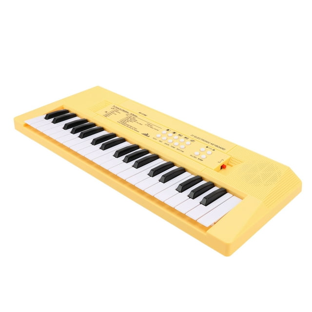 Juguete de Teclado Electrónico, Juguete de Instrumento de Teclado de Piano de Regalo de Cumpeados 37 Teclas de Plásstico Con Micrófono para el Hogar