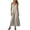 Beige, variant on Drses Women's Solid Color Spaghetti Strap Maxi Sundress, V Neck Backless Sleeveless Cami Long House Lounge Dress Loose Fit Flowy Casual Comfy Summer Indoor Beach Vacation Outfits