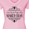 thumbnail image 4 of Inktastic Laissez Les Bon Temps Rouler Mardi Gras Women's V-Neck T-Shirt, 4 of 5